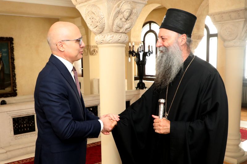 First official meeting of Prime Minister with Patriarch Porfirije