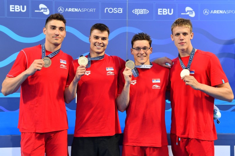Men's relay team of Serbia wins gold medal at European Championships