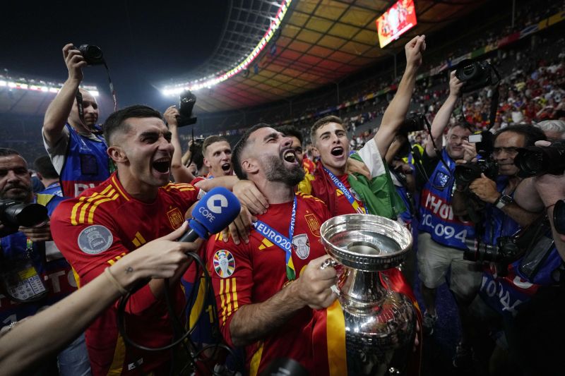Spain champion of Europe in football
