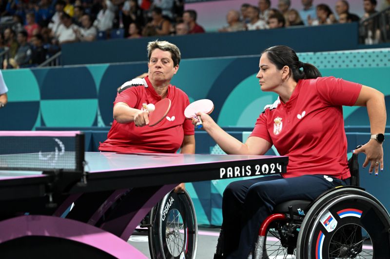 Serbian female table tennis players win silver medal at Paralympic Games