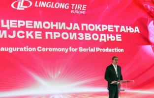 Serial production of tyres begins at Linglong factory in Zrenjanin