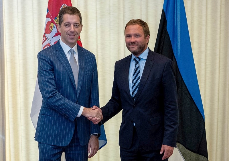 Estonia firmly supports Serbia on its way to EU