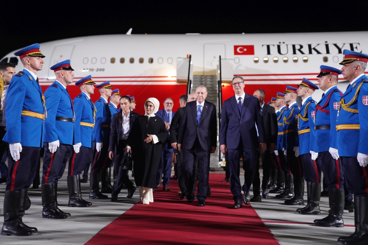 President of Türkiye on visit to Serbia