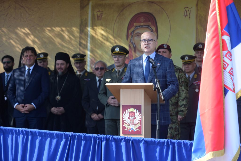 Members of 63rd Parachute Brigade, heirs of heroic tradition