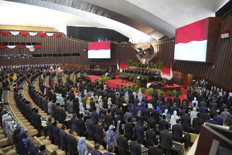 Vučević attends inauguration of new president of Indonesia