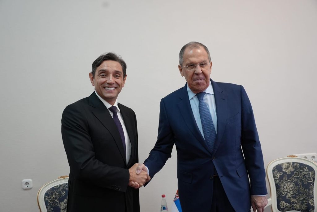 Aleksandar Vulin and Sergey Lavrov