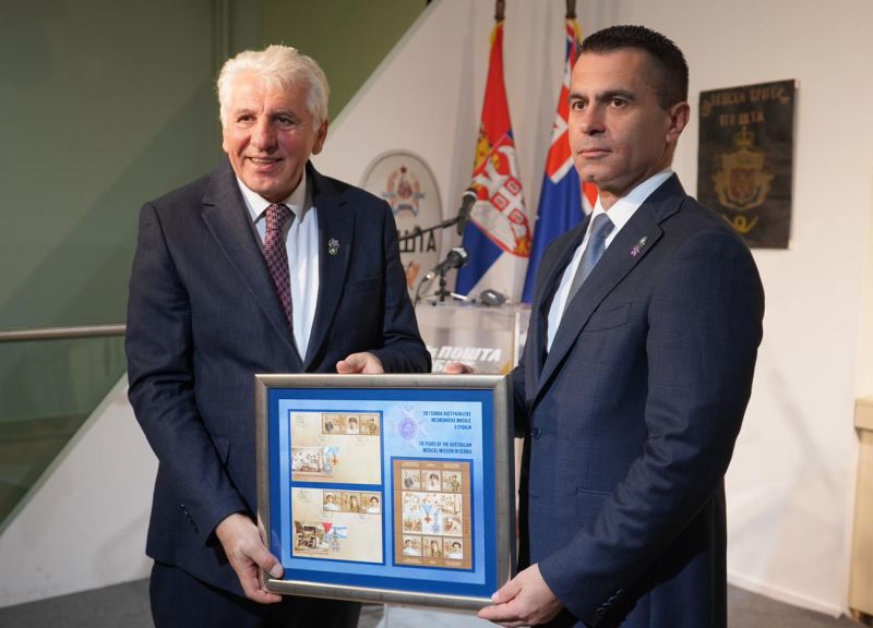 Postage stamps commemorating 110th anniversary of Australian medical mission in Serbia