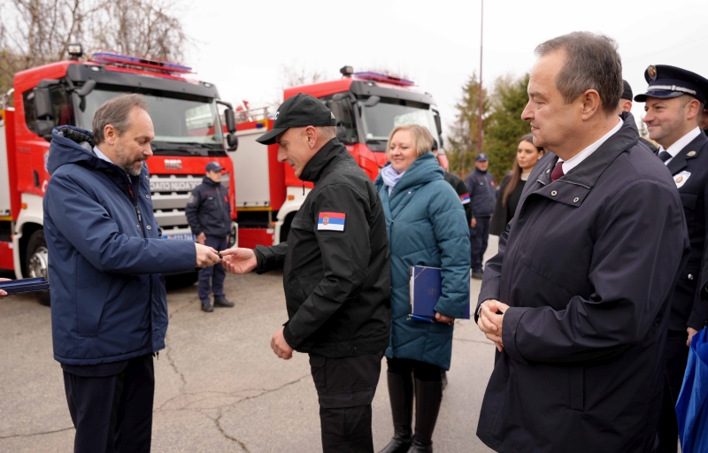 Seven fire trucks handed over to Emergency Situations Department