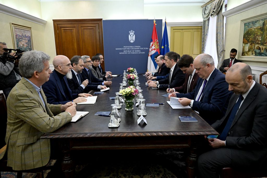 Discussions with representatives of EU, Quint about attack on Ibar-Lepenac canal