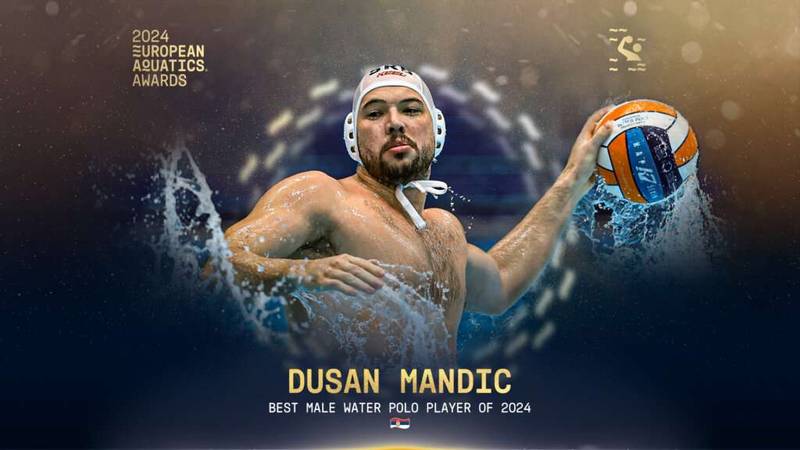 Dušan Mandić Europe’s Best Male Water Polo Player of 2024