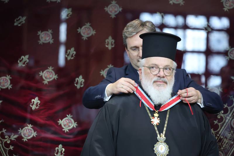 Митрополит Дамаскин одликован Сретењским орденом
