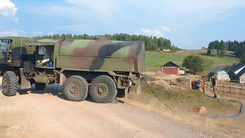 Војска Србије ангажује додатне капацитете за помоћ у водоснабдевању