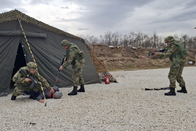 Обука јединице Војске Србије за учешће у мировним операцијама